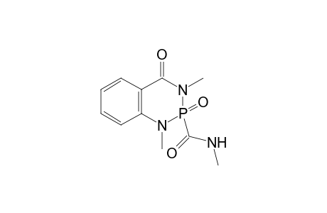 4-oxo-1,2,3,4-tetrahydro-N,1,3-trimethyl-1,3,2-benzodiazaphosphorine-2-carboxamide, 2-oxide
