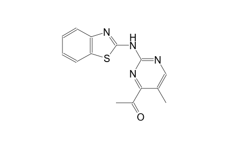 1-[2-(1,3-benzothiazol-2-ylamino)-5-methyl-4-pyrimidinyl]ethanone