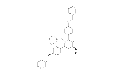 1-BENZYL-2,6-BIS-(4-BENZYLOXYPHENYL)-3-METHYL-PIPERIDIN-4-ONE-OXIME