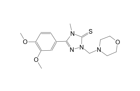 5-(3,4-dimethoxyphenyl)-4-methyl-2-(4-morpholinylmethyl)-2,4-dihydro-3H-1,2,4-triazole-3-thione