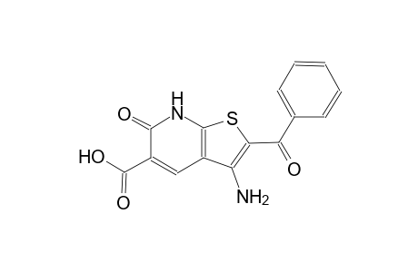 thieno[2,3-b]pyridine-5-carboxylic acid, 3-amino-2-benzoyl-6,7-dihydro-6-oxo-