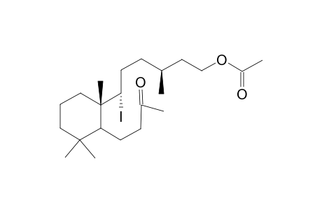 9(S)-15-Acetoxy-8-oxo-8,9-seco-9-iodo-labdane