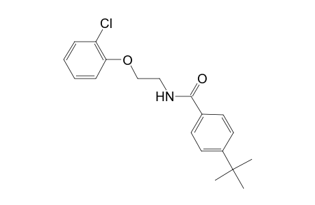 4-tert-Butyl-N-[2-(2-chloranylphenoxy)ethyl]benzamide
