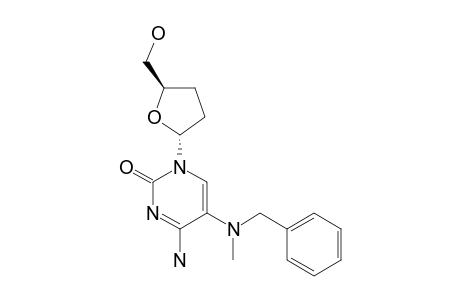 1-(2,3-DIDEOXY-ALPHA-D-GLYCERO-PENTOFURANOSYL)-5-(N-BENZYLMETHYLAMINO)-CYTOSINE