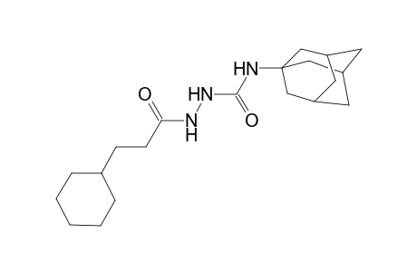 N-(1-adamantyl)-2-(3-cyclohexylpropanoyl)hydrazinecarboxamide
