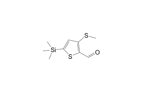 3-(Methylsulfanyl)-5-(trimethylsilyl)thiophene-2-carboxaldehyde