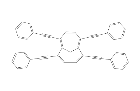 2,5,7,10-tetrakis{Phenylethynyl)bicyclo[4.4.1]undeca-1,3,5,7,9-pentaene