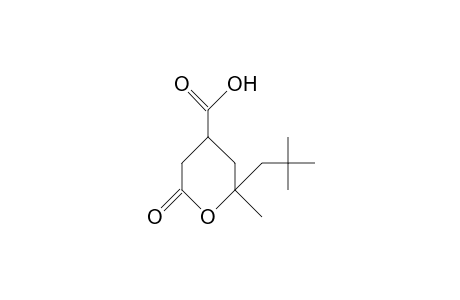 2-Methyl-2-(2,2-dimethyl-propyl)-6-oxo-tetrahydro-2H-pyran-4-carboxylic acid