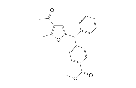 2-Methyl-3-acetyl-5-[.alpha.-(4-methoxycarbonylphenyl)]benzylfuran