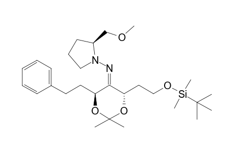 (E)-[(4S,6S)-4-[2-[tert-butyl(dimethyl)silyl]oxyethyl]-2,2-dimethyl-6-phenethyl-1,3-dioxan-5-ylidene]-[(2S)-2-(methoxymethyl)pyrrolidino]amine
