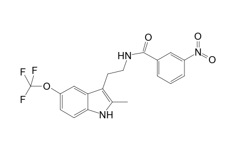 N-[2-[2-methyl-5-(trifluoromethyloxy)-1H-indol-3-yl]ethyl]-3-nitro-benzamide
