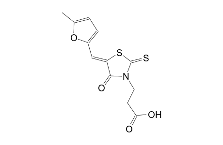 3-{(5Z)-5-[(5-methyl-2-furyl)methylene]-4-oxo-2-thioxo-1,3-thiazolidin-3-yl}propanoic acid