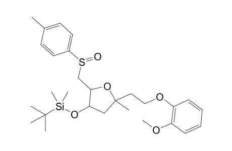 2-Methyl-2-[2-(methoxyphenoxy)ethyl]-4-(tert-butyldimethylsilyloxy)-5-(tolylsulfinyl)methyl-tetrahydrofuran