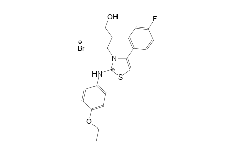 4-ethoxy-N-(4-(4-fluorophenyl)-3-(3-hydroxypropyl)thiazol-2(3H)-ylidene)benzenaminium bromide