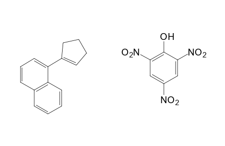 1-(1-cyclopenten-1-yl)naphthalene, picrate