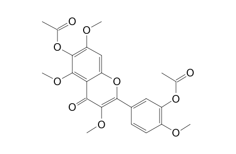 5-(6-Acetoxy-3,5,7-trimethoxy-4-oxo-4H-chromen-2-yl)-2-methoxyphenyl acetate