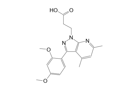 1H-pyrazolo[3,4-b]pyridine-1-propanoic acid, 3-(2,4-dimethoxyphenyl)-4,6-dimethyl-