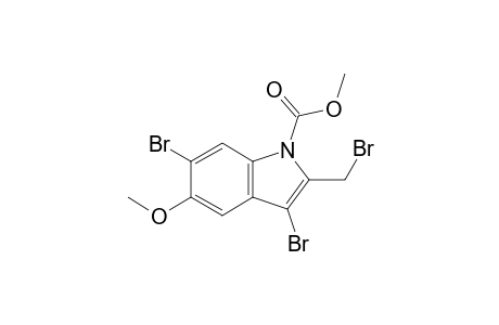 2-Bromomethyl-3,6-dibromo-5-methoxy-1-methoxycarbonylindole