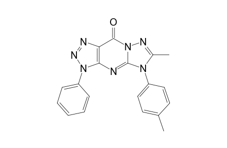 3-Phenyl-5-(p-methylphenyl)-6-methyl-3,5-dihydro-1,2,3-triazolo[4,5-d]-1,2,4-triazolo[1,5-a]pyrimidin-9-one