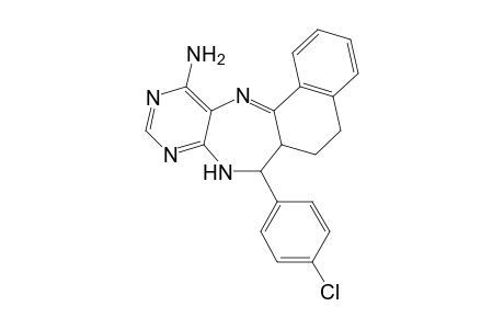 12-Amino-7-(4-chlorophenyl)-6,6a,7,8-tetrahydro-5H-naphtho[1,2-e]pyrimido[4,5-b][1,4]diazepine