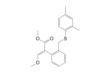 Benzeneacetic acid, 2-[[(2,4-dimethylphenyl)thio]methyl]-alpha-(methoxymethylene)-, methyl ester