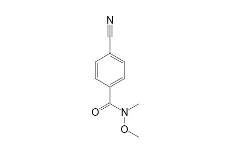 4-Cyano-N-methoxy-N-methylbenzamide