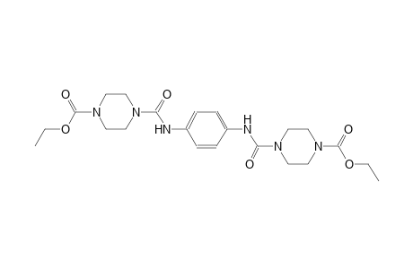 1-piperazinecarboxylic acid, 4-[[[4-[[[4-(ethoxycarbonyl)-1-piperazinyl]carbonyl]amino]phenyl]amino]carbonyl]-, ethyl ester