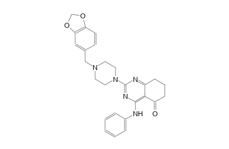 5(6H)-quinazolinone, 2-[4-(1,3-benzodioxol-5-ylmethyl)-1-piperazinyl]-7,8-dihydro-4-(phenylamino)-