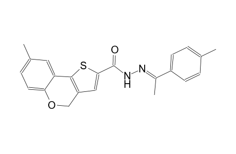 8-methyl-N'-[(E)-1-(4-methylphenyl)ethylidene]-4H-thieno[3,2-c]chromene-2-carbohydrazide
