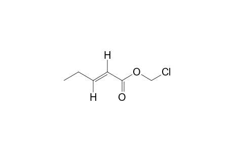 trans-2-pentenoic acid, chloromethyl ester