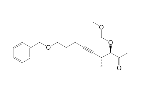 (3R,4R)-3-(methoxymethoxy)-4-methyl-9-phenylmethoxy-5-nonyn-2-one