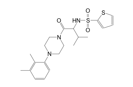 N-(1-{[4-(2,3-dimethylphenyl)-1-piperazinyl]carbonyl}-2-methylpropyl)-2-thiophenesulfonamide
