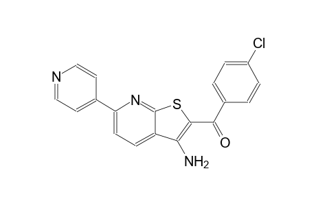 methanone, [3-amino-6-(4-pyridinyl)thieno[2,3-b]pyridin-2-yl](4-chlorophenyl)-