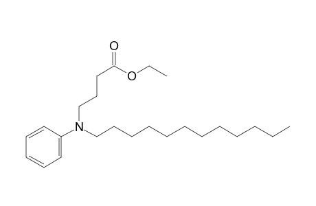 4-(N-dodecylanilino)butyric acid, ethyl ester