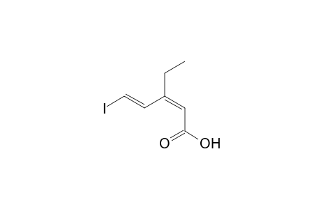 (2Z,4E)-3-Ethyl-5-iodo-penta-2,4-dienoic acid