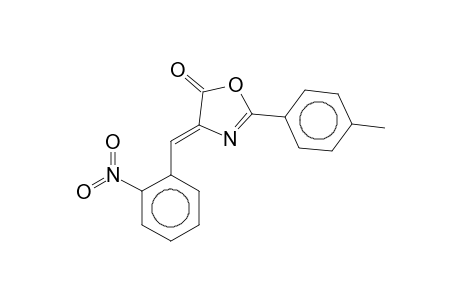 (4E)-2-(4-Methylphenyl)-4-(2-nitrobenzylidene)-1,3-oxazol-5(4H)-one