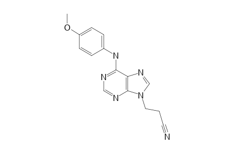 9-BETA-CYANOETHYL-6-(PARA-METHOXYPHENYLAMINO)-PURINE