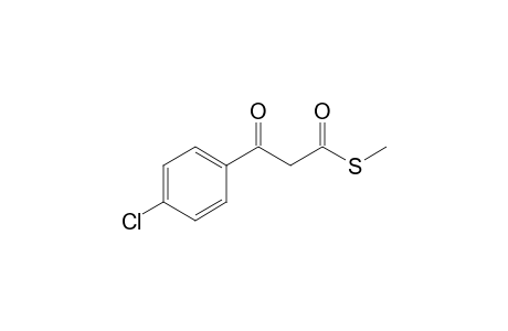 S-Methyl 3-oxo-3-(p-chlorophenyl)propanethioate