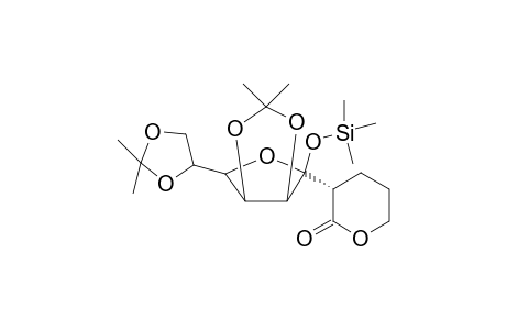 (2S)-2-Deoxy-2-(3'-hydroxypropyl)-4,5:7,8-Di-O-Isopropylidene-3-O-trimethylsilyl-.beta.-D-manno-3,6-furanoso-3-octulosonate-1,3'-lactone