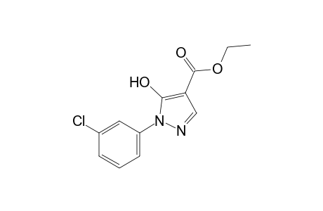 1-(m-chlorophenyl)-5-hydroxypyrazole-4-carboxylic acid, ethyl ester