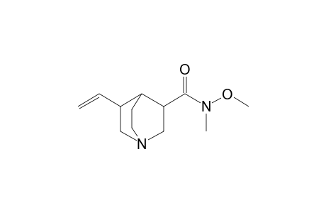 N-Methoxy-N-methyl-3-vinyl-1-azabicyclo[2.2.2]octane-8-carboxamide