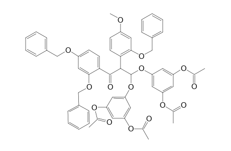 1-Propanone, 3,3-bis[3,5-bis(acetyloxy)phenoxy]-1-[2,4-bis(phenylmethoxy)phenyl]-2-[4-methoxy-2-(phenylmethoxy)phenyl]-