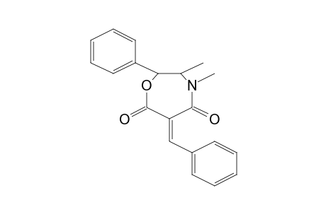 (6E)-6-benzylidene-3,4-dimethyl-2-phenyl-1,4-oxazepane-5,7-dione
