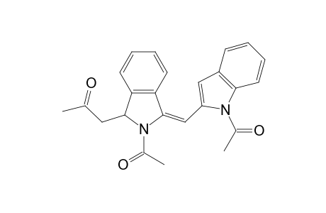 1H-Indole, 1-acetyl-2-[[2-acetyl-2,3-dihydro-3-(2-oxopropyl)-1H-isoindol-1-ylidene]methyl]-, (E)-