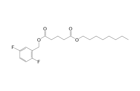 Glutaric acid, 2,5-difluorobenzyl octyl ester