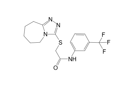 2-(6,7,8,9-Tetrahydro-5H-[1,2,4]triazolo[4,3-a]azepin-3-ylsulfanyl)-N-[3-(trifluoromethyl)phenyl]acetamide