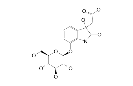 ZEANOSIDE-C;7-O-BETA-D-GLUCOPYRANOSYL-3,7-DIHYDROXY-2-INDOLINONE-3-ACETIC-ACID