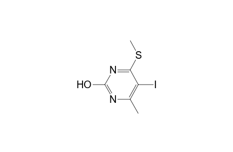 5-iodo-6-methyl-4(methylthio)-2-pyrimidinol