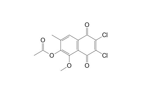 (6,7-dichloro-1-methoxy-3-methyl-5,8-dioxo-2-naphthyl) acetate
