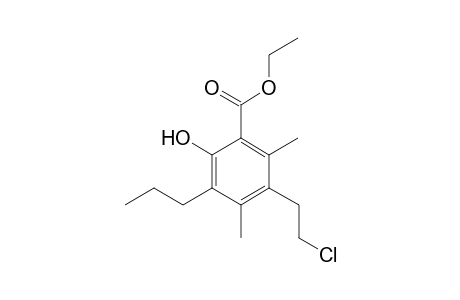 Ethyl 4-(2-Chloroethyl)-1-hydroxy-3,5-dimethyl-6-propyl-2-benzoate